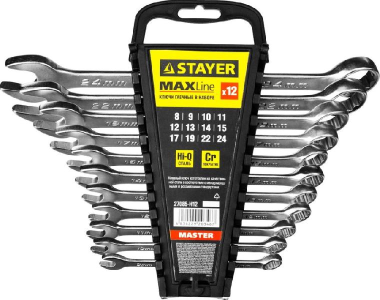 Набор ключей комбинированных STAYER "MASTER"